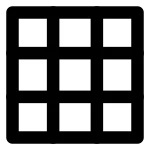 Grid Nine SVG Icon